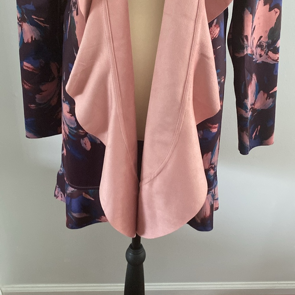 Cupio NWT REVERSIBLE open front faux suede jacket small - Picture 3 of 10